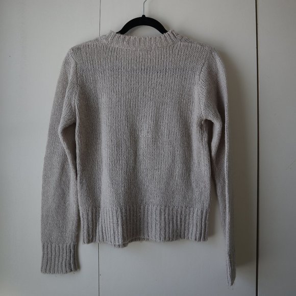 Cable Knit Beige Sweater - Picture 3 of 8